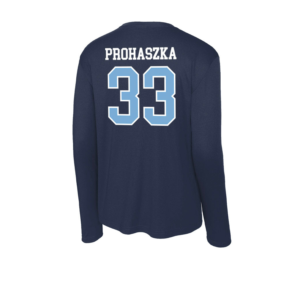 UNC - NCAA Men's Lacrosse : Kai Prohaszka - Activewear Long Sleeve T-Shirt-1