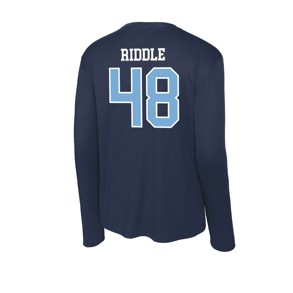 UNC - NCAA Men's Lacrosse : Graham Riddle - Activewear Long Sleeve T-Shirt-1