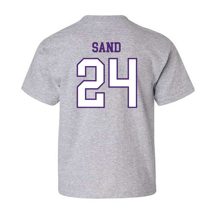 UST - NCAA Women's Basketball : Alyssa Sand - Youth T-Shirt-1