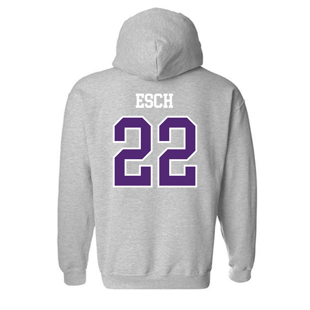 UST - NCAA Baseball : Evan Esch - Hooded Sweatshirt-1