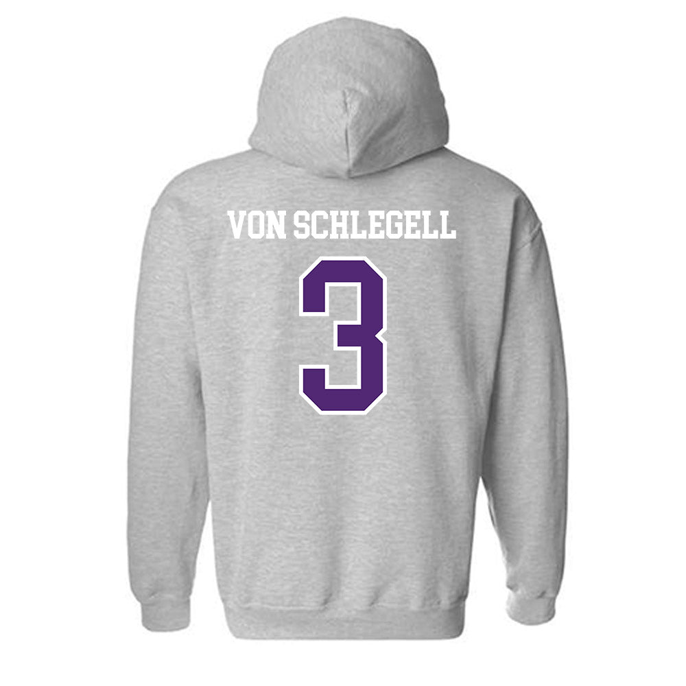 UST - NCAA Baseball : Zan von Schlegell - Hooded Sweatshirt-1