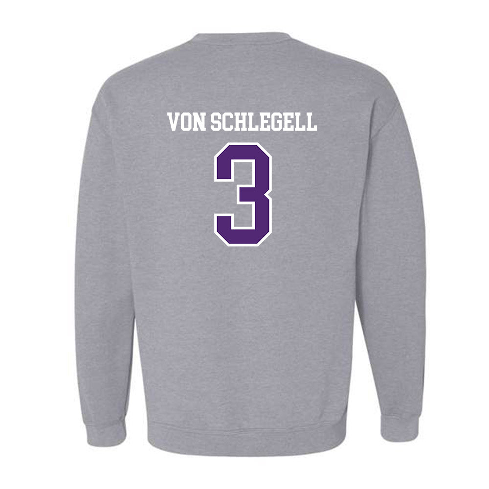 UST - NCAA Baseball : Zan von Schlegell - Crewneck Sweatshirt-1