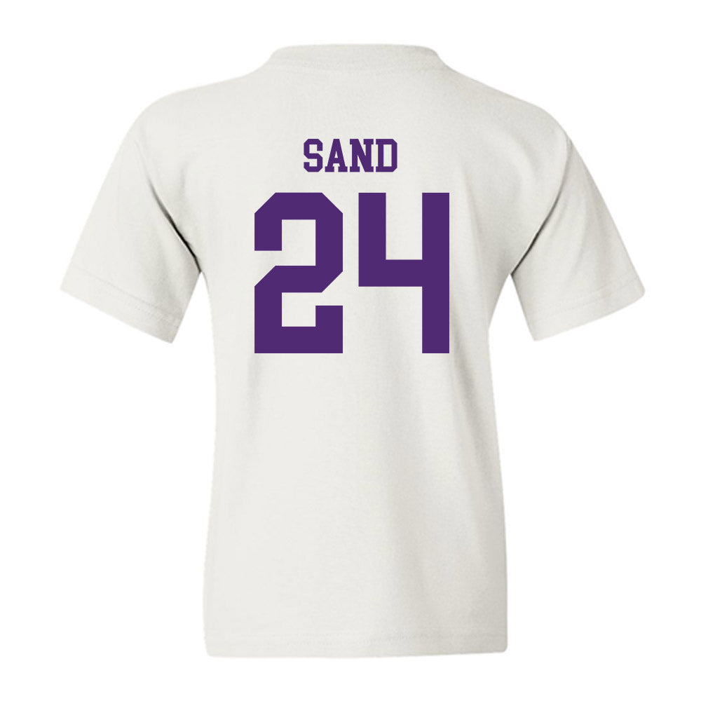 UST - NCAA Women's Basketball : Alyssa Sand - Youth T-Shirt-1