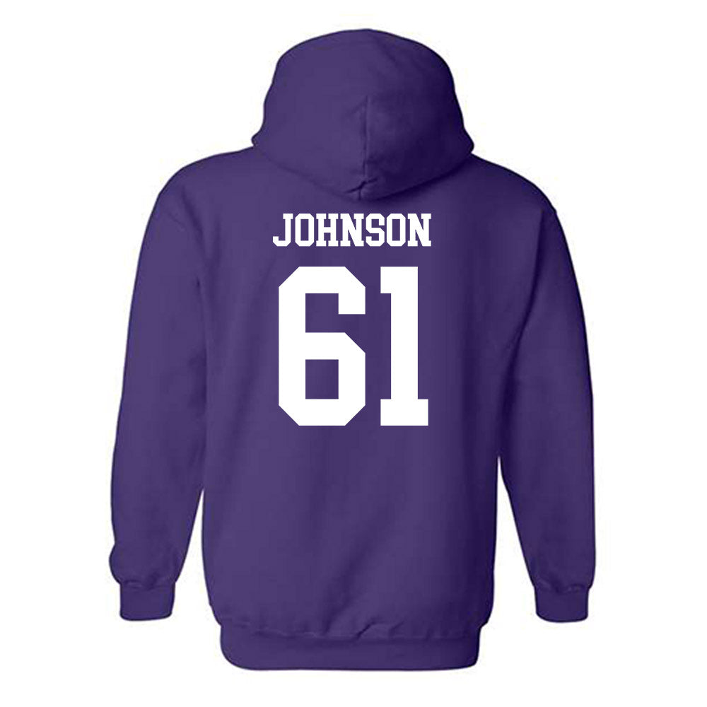 UST - NCAA Football : Marcus Johnson - Hooded Sweatshirt-1