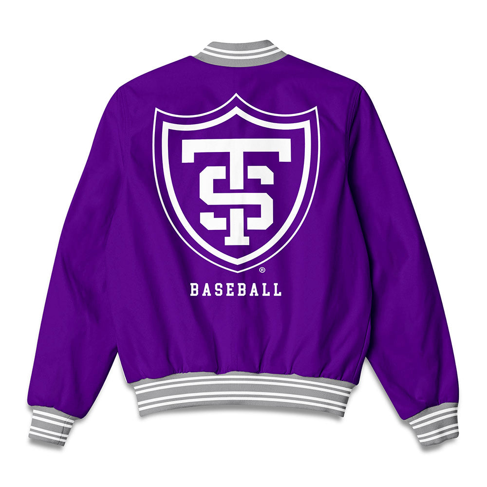 UST - NCAA Baseball : Evan Esch - Bomber Jacket-1