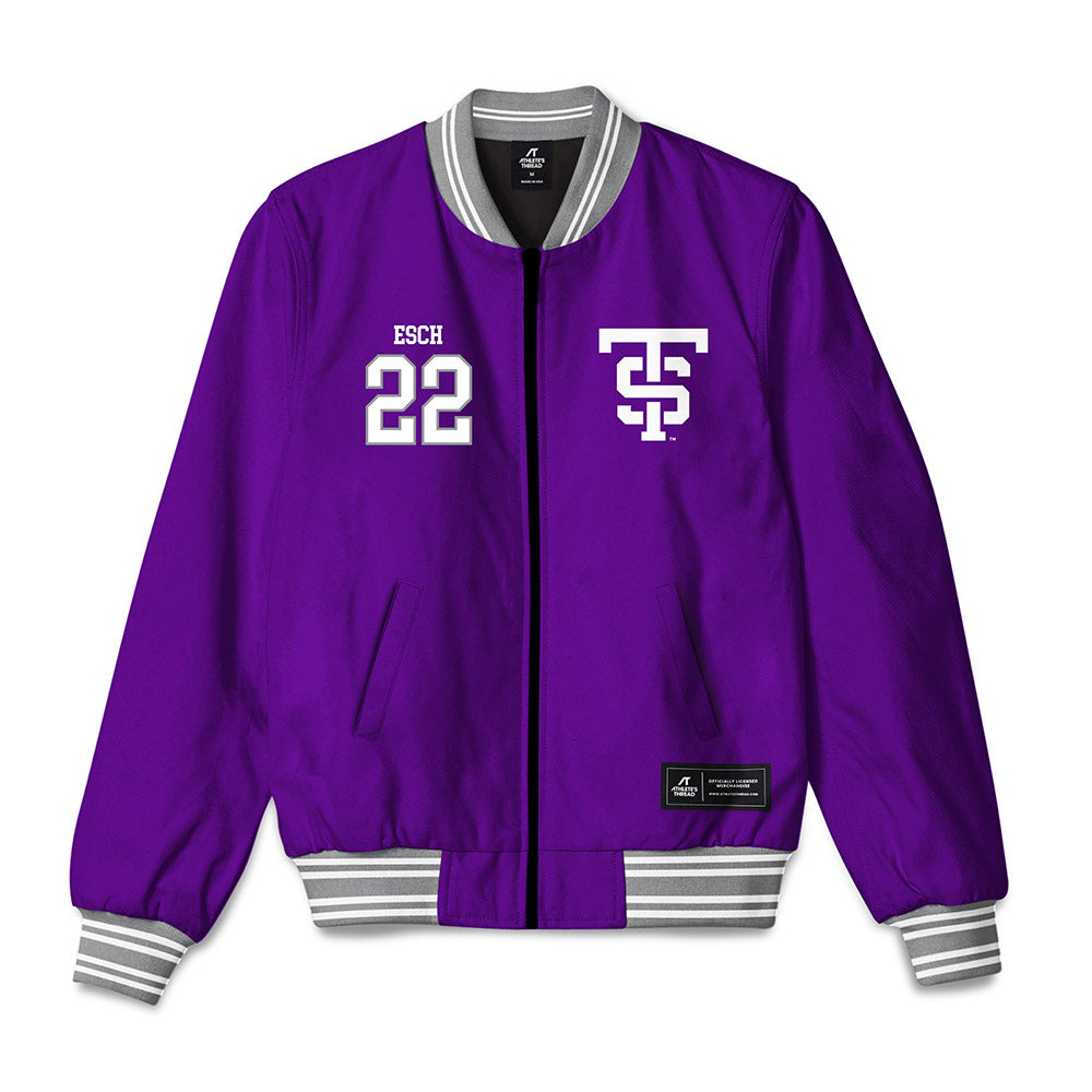 UST - NCAA Baseball : Evan Esch - Bomber Jacket-0