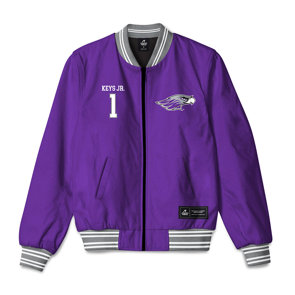UW-Whitewater - NCAA Men's Basketball : Agape Keys Jr. - Bomber Jacket-0
