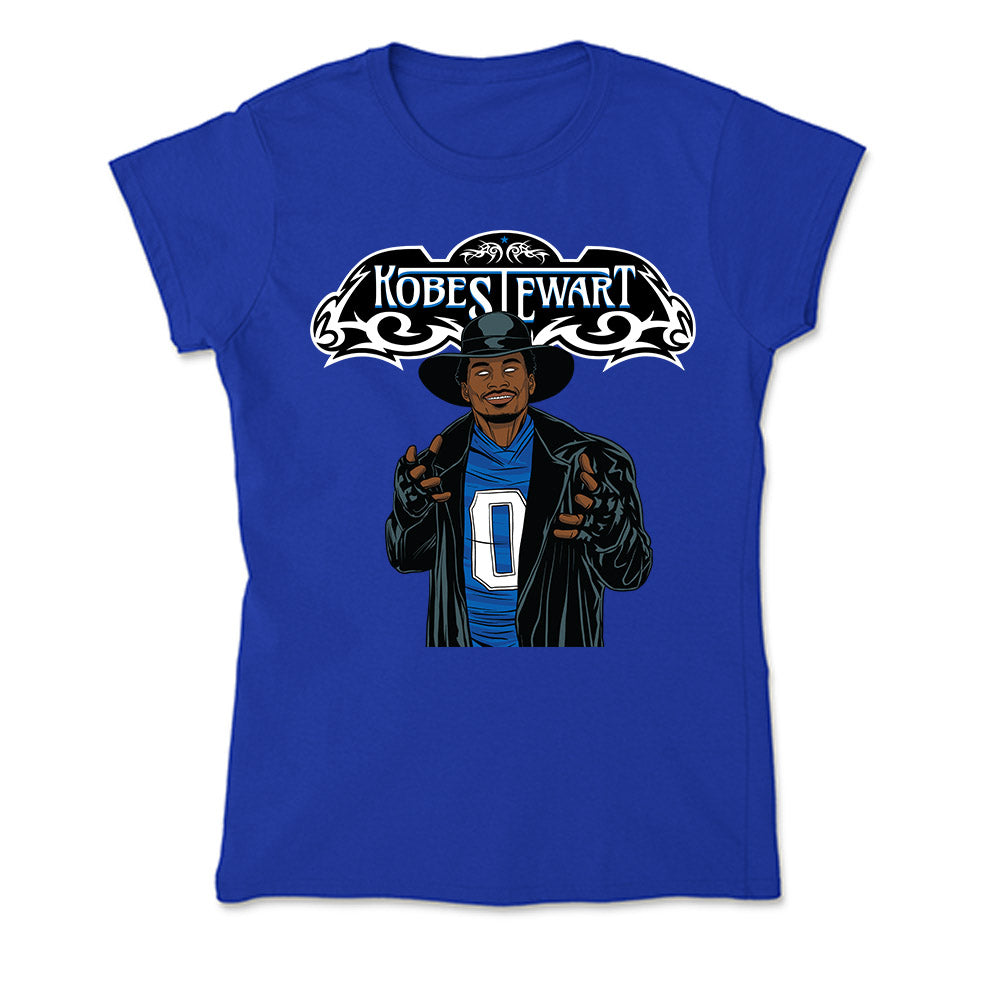 Buffalo - NCAA Football : Kobe Stewart - Player Illustration Soft Style Women’s T-Shirt-0