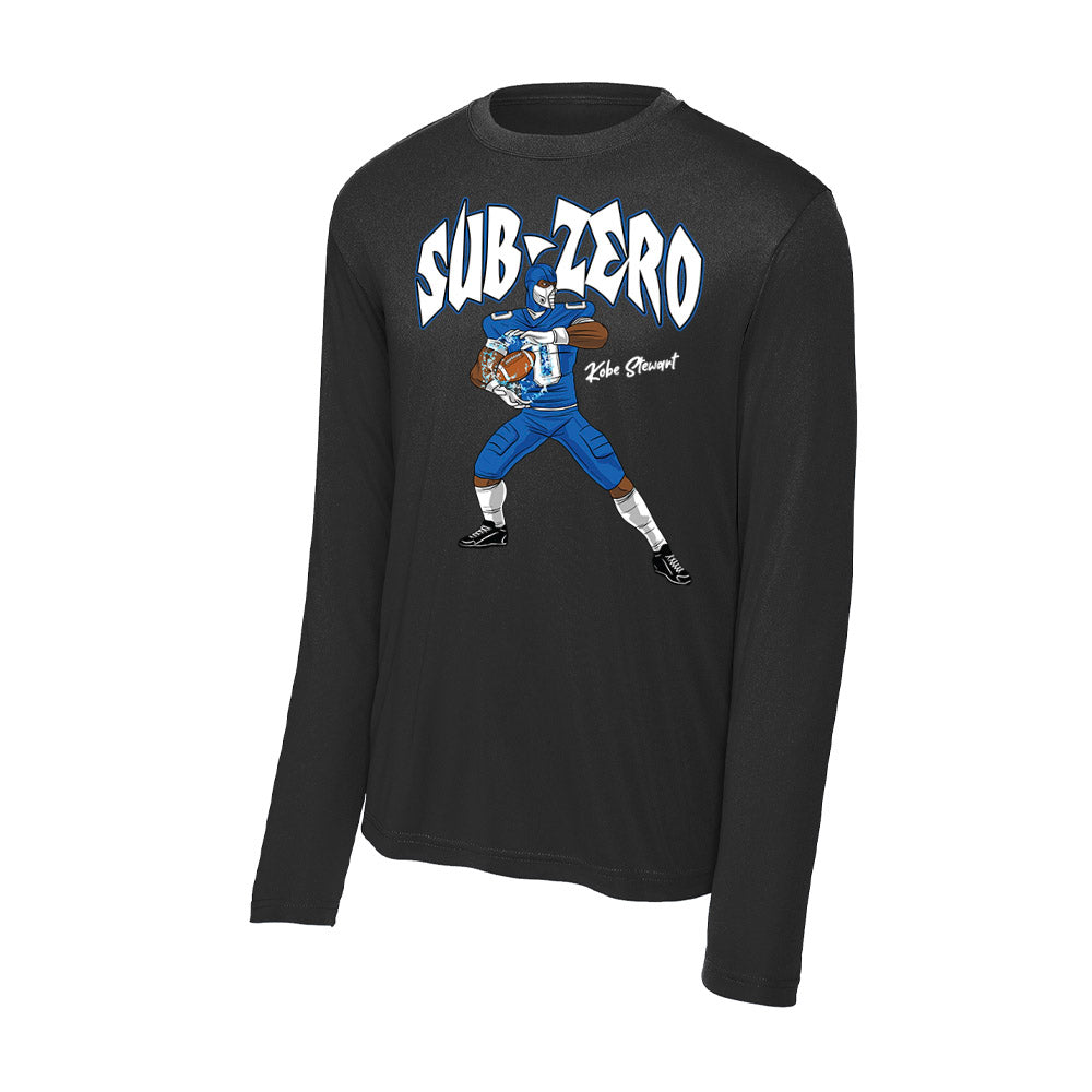 Buffalo - NCAA Football : Kobe Stewart - Player Illustration Activewear Long Sleeve T-Shirt-0