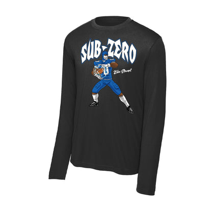 Buffalo - NCAA Football : Kobe Stewart - Player Illustration Activewear Long Sleeve T-Shirt-0