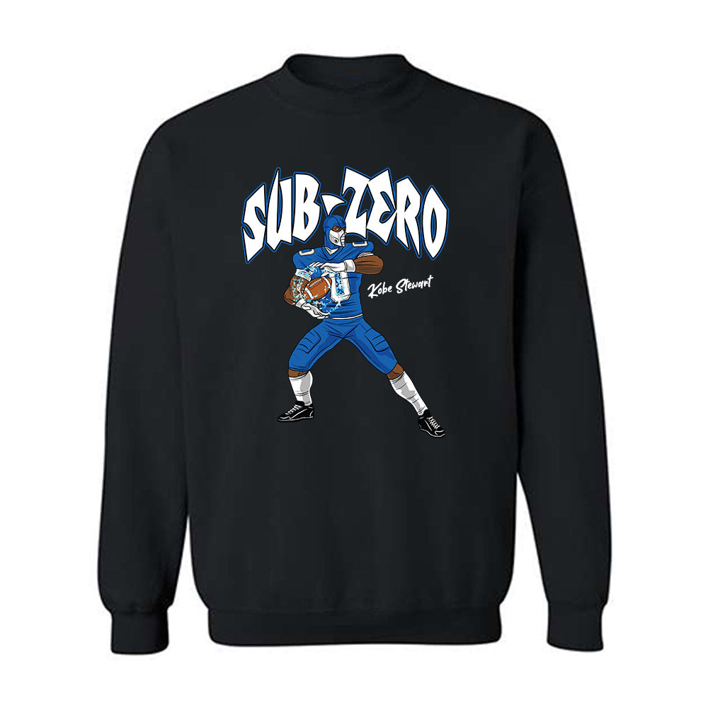 Buffalo - NCAA Football : Kobe Stewart - Player Illustration Crewneck Sweatshirt-0