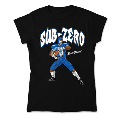 Buffalo - NCAA Football : Kobe Stewart - Player Illustration Soft Style Women’s T-Shirt-0