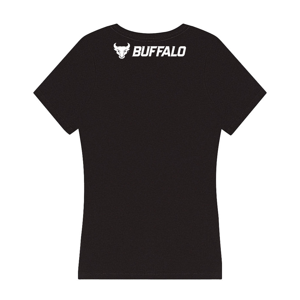 Buffalo - NCAA Football : Kobe Stewart - Player Illustration Women's V-Neck T-Shirt-1