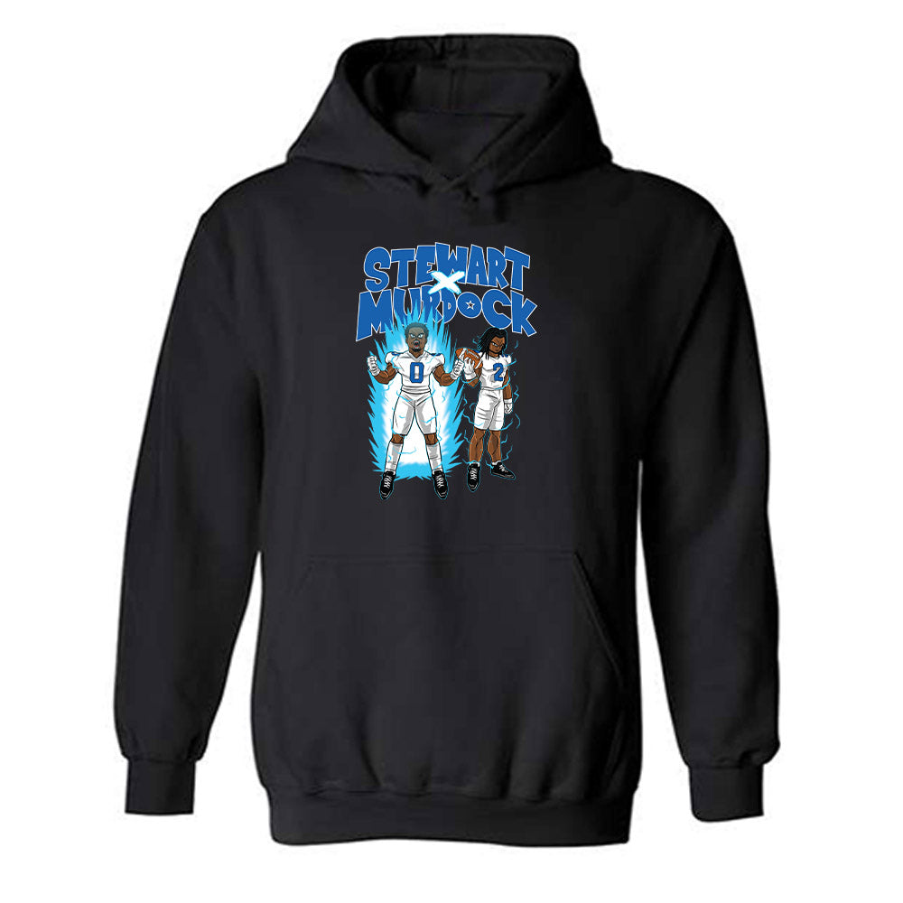 Buffalo - NCAA Football : Kobe Stewart - Player Illustration Hooded Sweatshirt-0