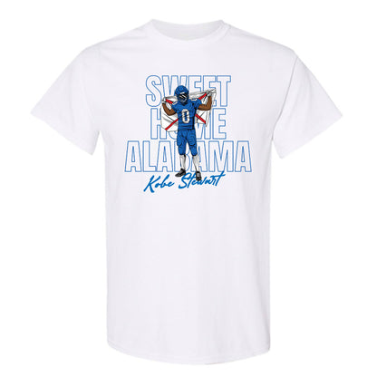 Buffalo - NCAA Football : Kobe Stewart - Player Illustration T-Shirt-0