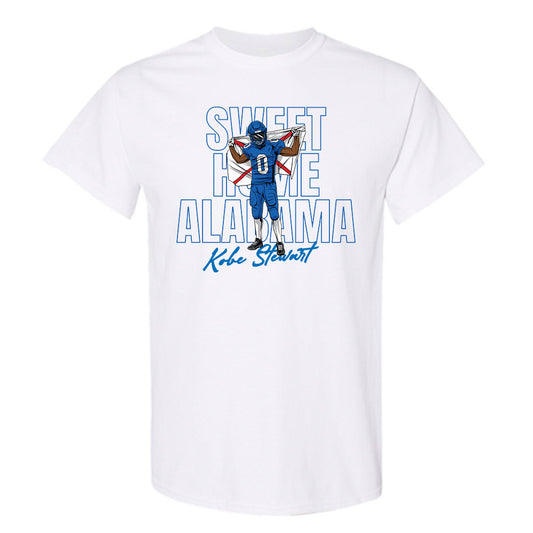 Buffalo - NCAA Football : Kobe Stewart - Player Illustration T-Shirt-0