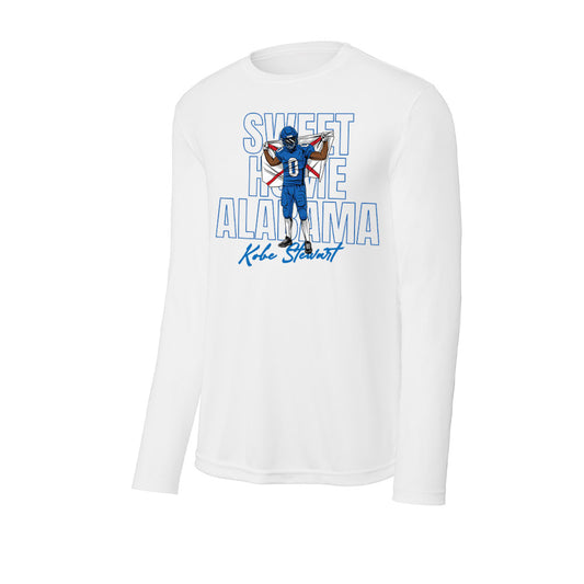 Buffalo - NCAA Football : Kobe Stewart - Player Illustration Activewear Long Sleeve T-Shirt-0