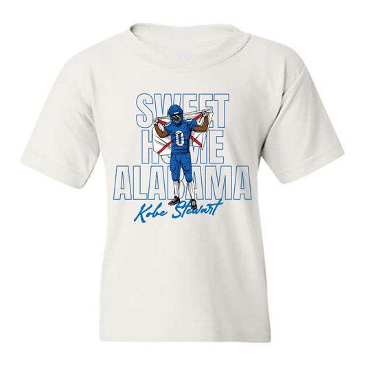 Buffalo - NCAA Football : Kobe Stewart - Player Illustration Youth T-Shirt-0