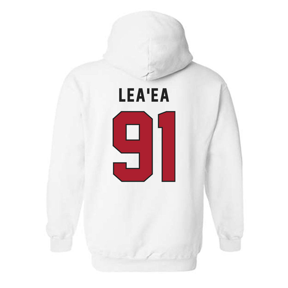 Utah - NCAA Football : Jonah Lea'ea - Veterans Day v1 Hooded Sweatshirt-3