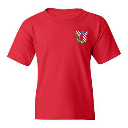 Utah - NCAA Football : Cameron Rising - Veterans Day v1 Youth T-Shirt-0