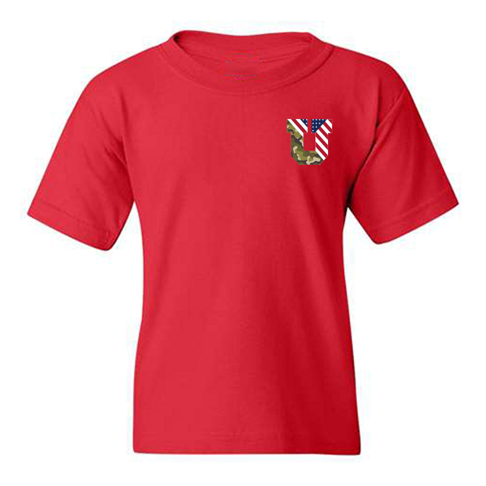 Utah - NCAA Football : Sammie Hunter - Veterans Day v1 Youth T-Shirt-0