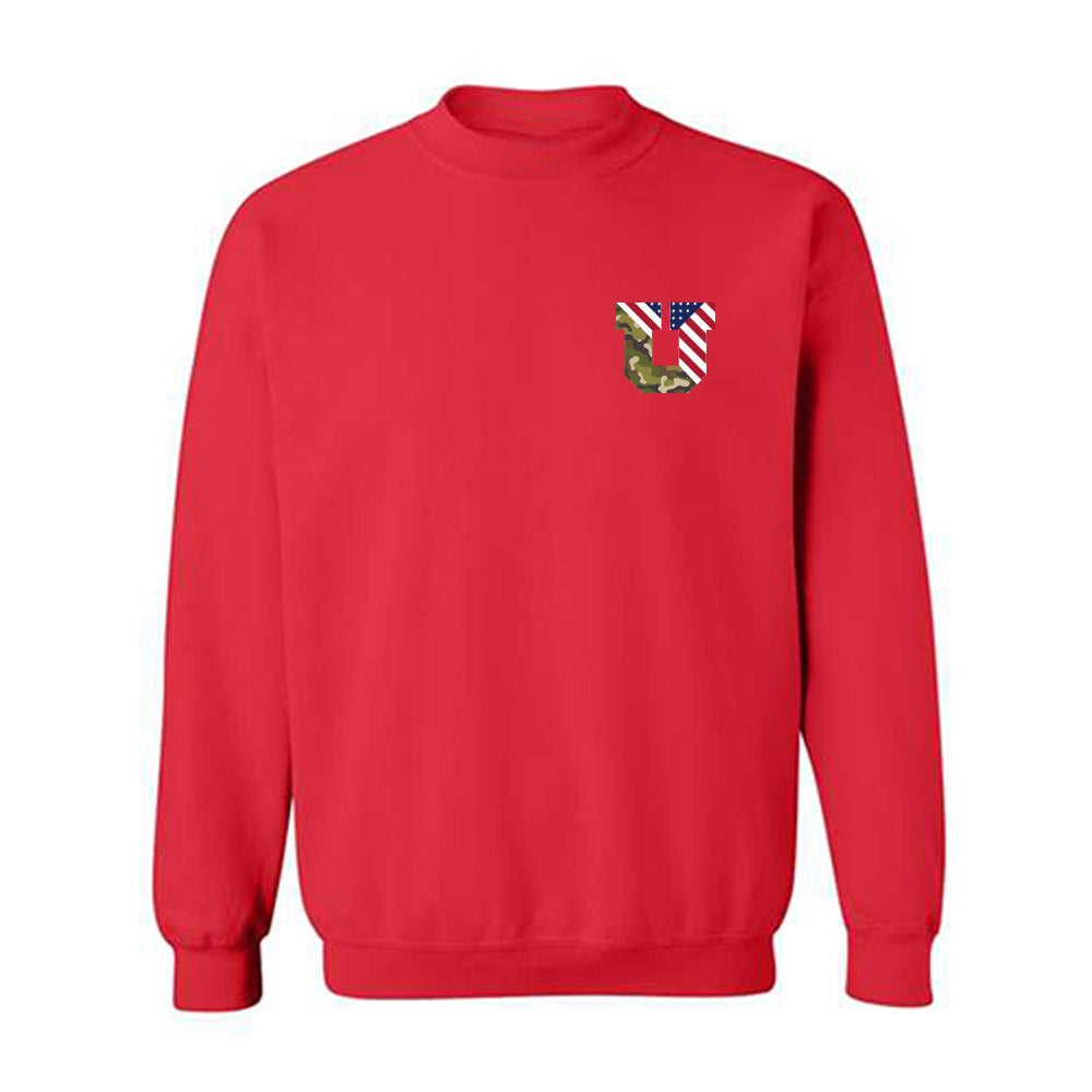 Utah - NCAA Football : Roger Alderman - Veterans Day v1 Crewneck Sweatshirt-1