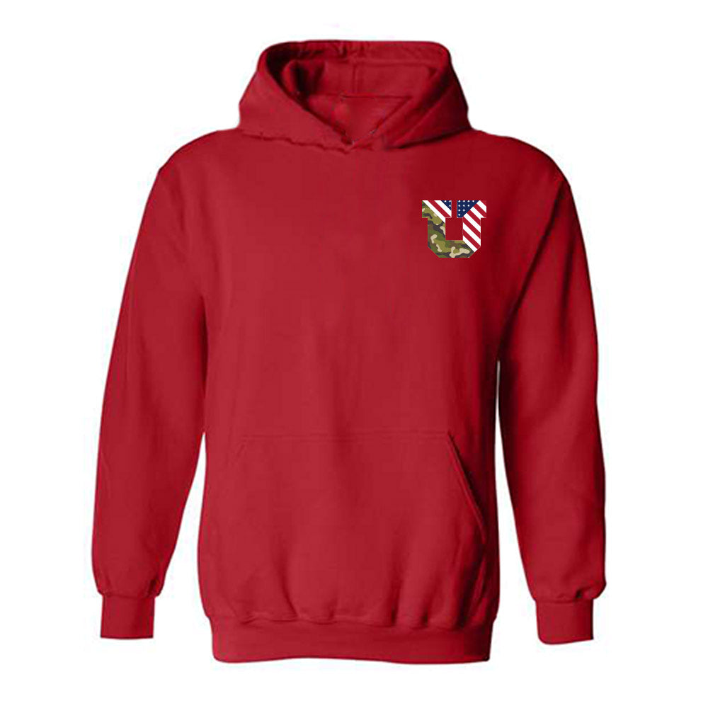 Utah - NCAA Football : Alex Harrison - Veterans Day v1 Hooded Sweatshirt-1