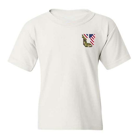 Utah - NCAA Football : Caleb Lohner - Veterans Day v1 Youth T-Shirt-0