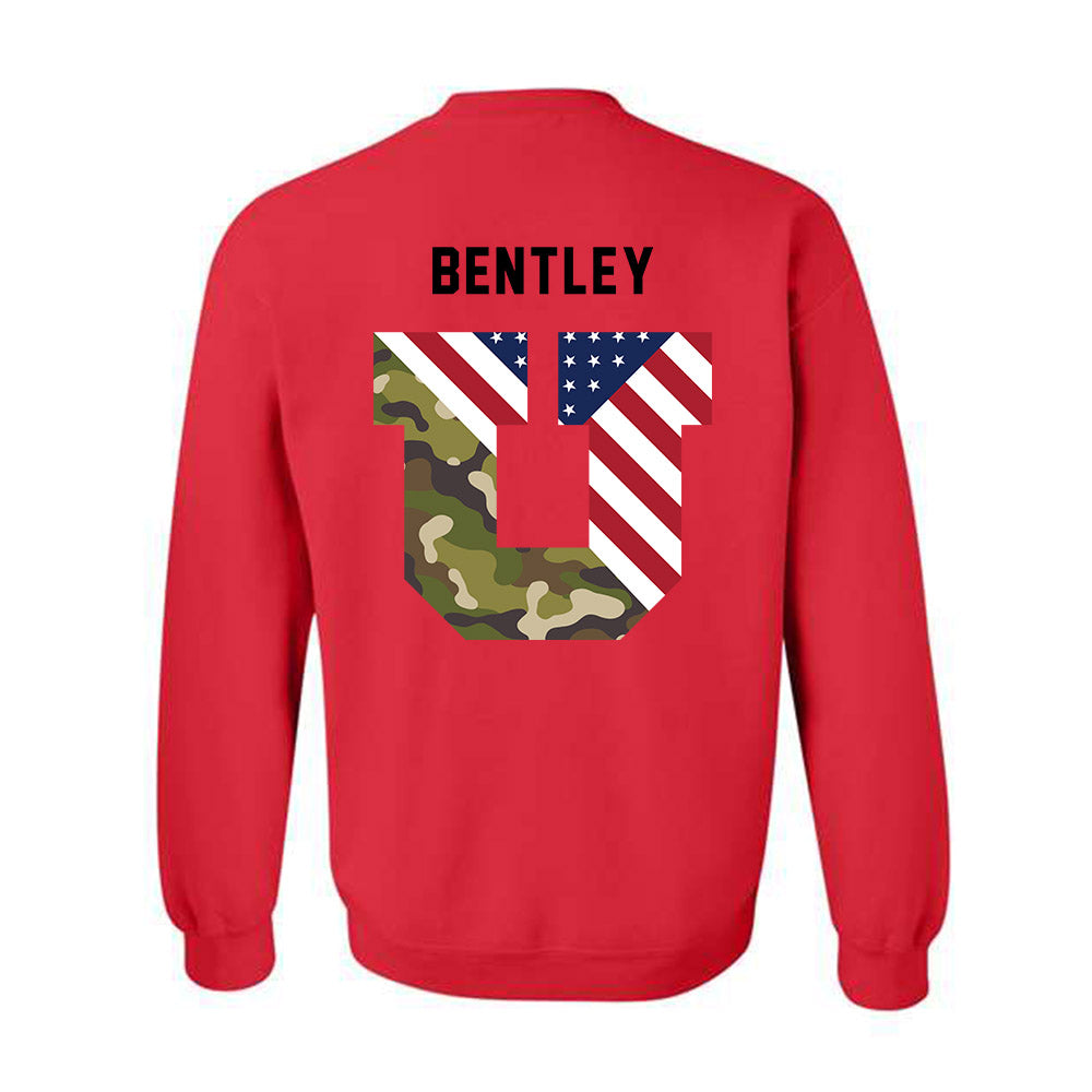 Utah - NCAA Football : Dallen Bentley - Veterans Day v3 Crewneck Sweatshirt-2