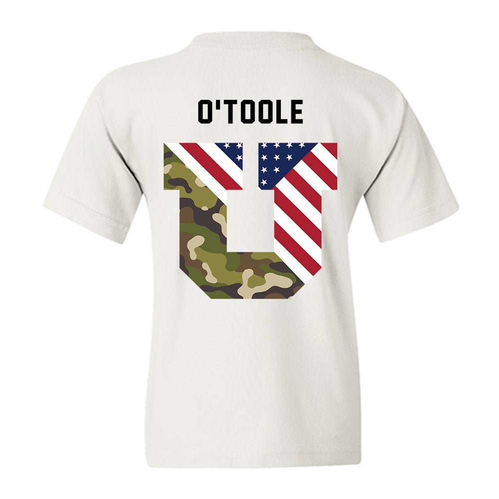 Utah - NCAA Football : Connor O'Toole - Veterans Day v3 Youth T-Shirt-3