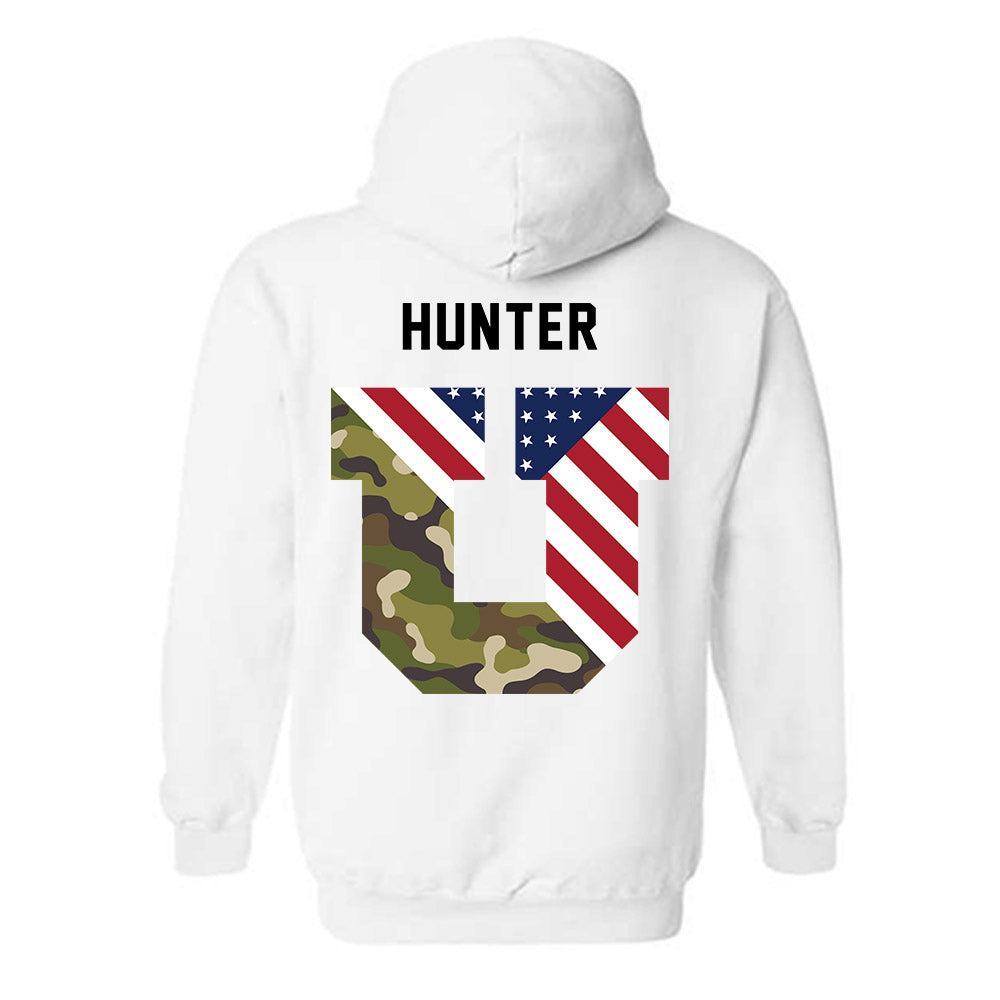 Utah - NCAA Football : Sammie Hunter - Veterans Day v3 Hooded Sweatshirt-2