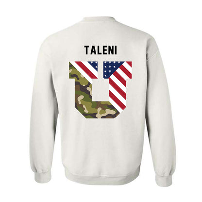 Utah - NCAA Football : Alma-Spencer Taleni - Veterans Day v3 Crewneck Sweatshirt-2