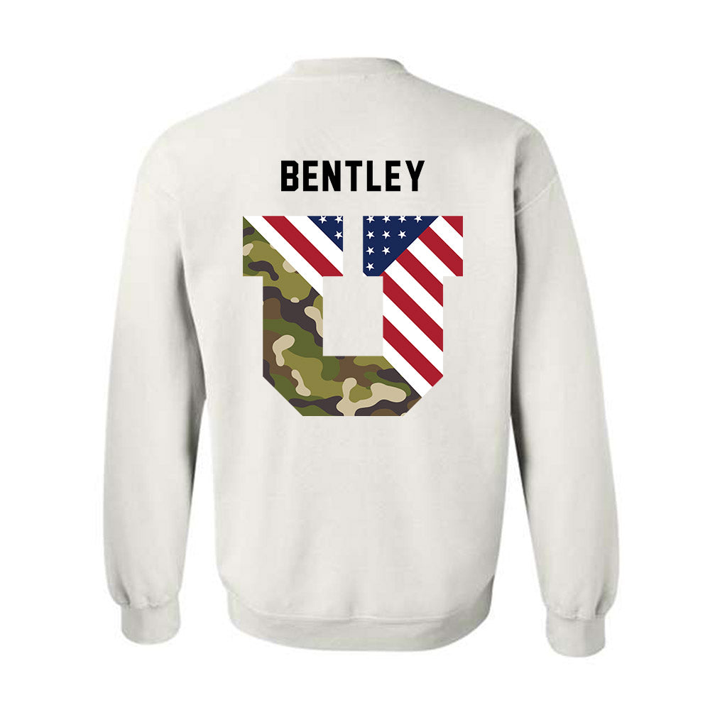 Utah - NCAA Football : Dallen Bentley - Veterans Day v3 Crewneck Sweatshirt-3