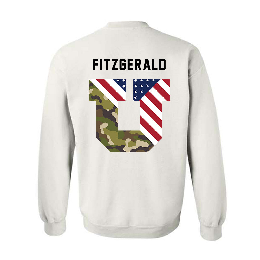 Utah - NCAA Football : Paul Fitzgerald - Veterans Day v3 Crewneck Sweatshirt-3