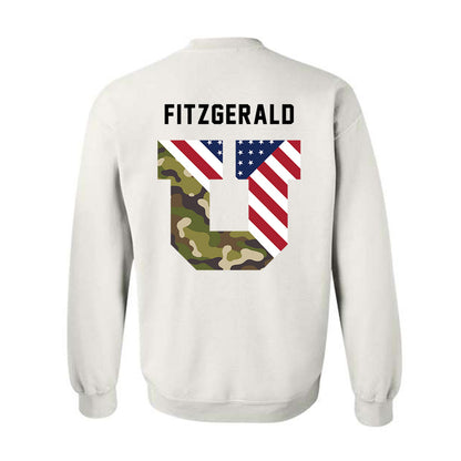 Utah - NCAA Football : Paul Fitzgerald - Veterans Day v3 Crewneck Sweatshirt-3