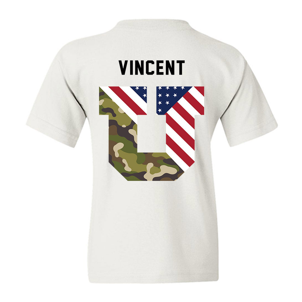 Utah - NCAA Football : Charlie Vincent - Veterans Day v3 Youth T-Shirt-2