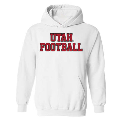 Utah - NCAA Football : Caleb Lomu - Veterans Day v3 Hooded Sweatshirt-1