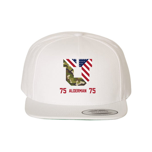 Utah - NCAA Football : Roger Alderman - Veterans Day Snapback Hat-0