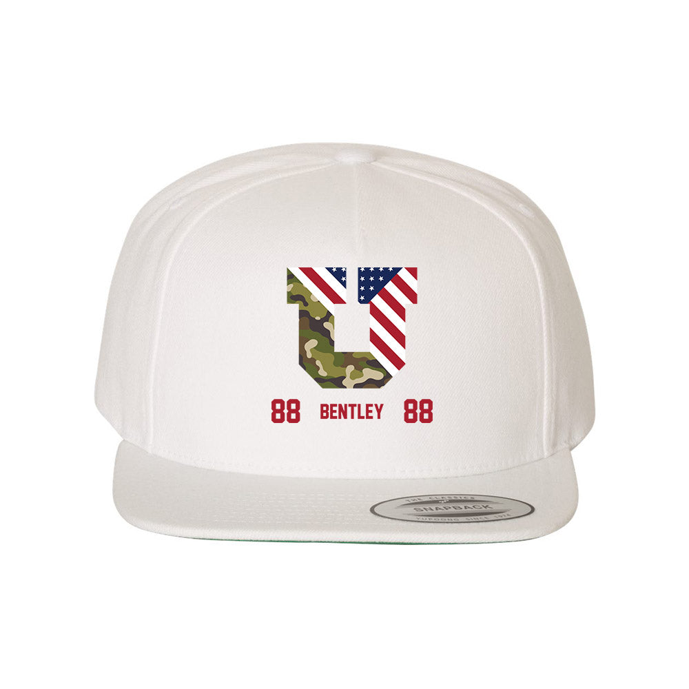 Utah - NCAA Football : Dallen Bentley - Veterans Day Snapback Hat-0
