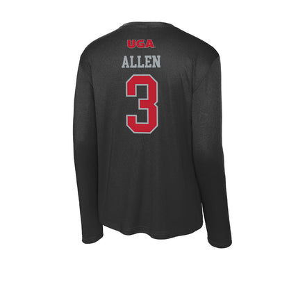 Georgia - NCAA Football : CJ Allen - Activewear Long Sleeve T-Shirt-1