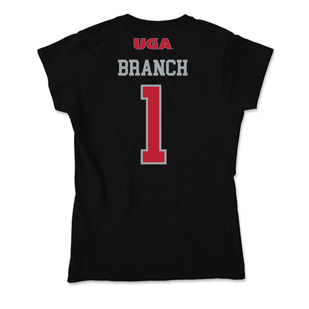 Georgia - NCAA Football : Zachariah Branch - Soft Style Women’s T-Shirt-1