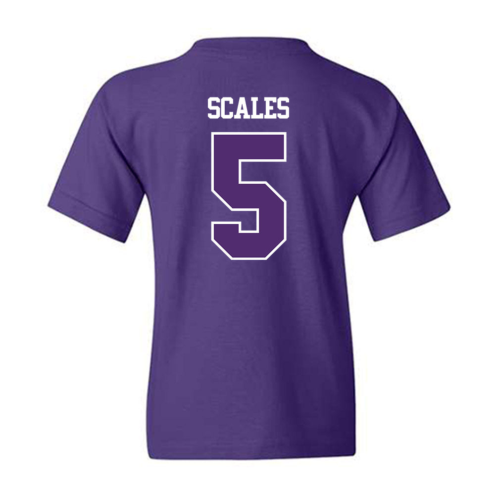 Sioux Falls - NCAA Men's Basketball : Kenji Scales - Classic Shersey Youth T-Shirt-1