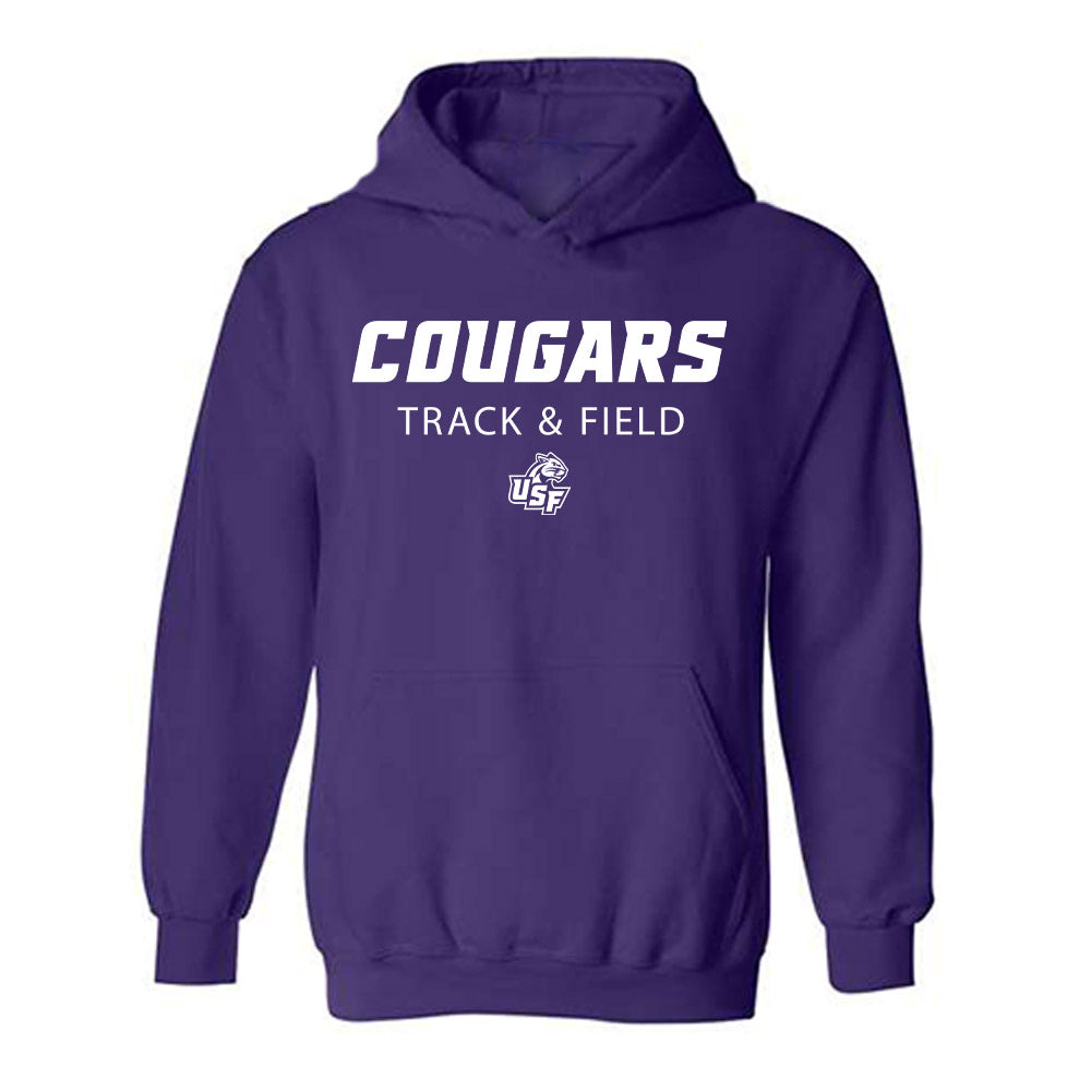 Sioux Falls - NCAA Women's Track & Field : Delanie Van Driel - Classic Shersey Hooded Sweatshirt-0