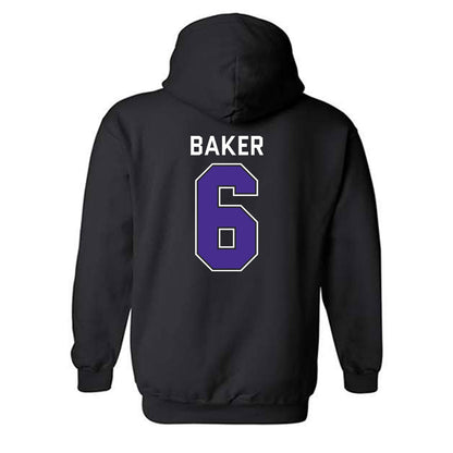 Sioux Falls - NCAA Men's Basketball : Josh Baker - Classic Shersey Hooded Sweatshirt-1