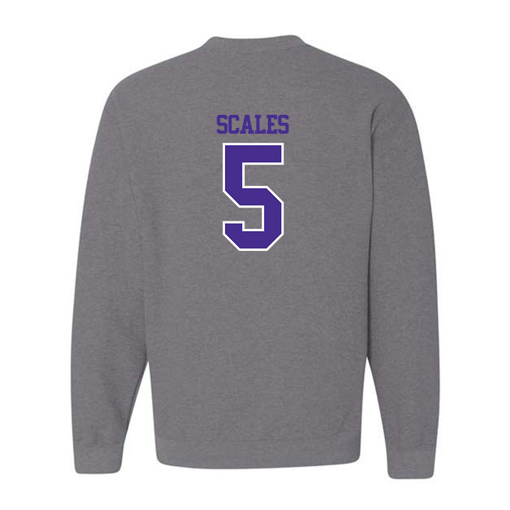 Sioux Falls - NCAA Men's Basketball : Kenji Scales - Classic Shersey Crewneck Sweatshirt-1