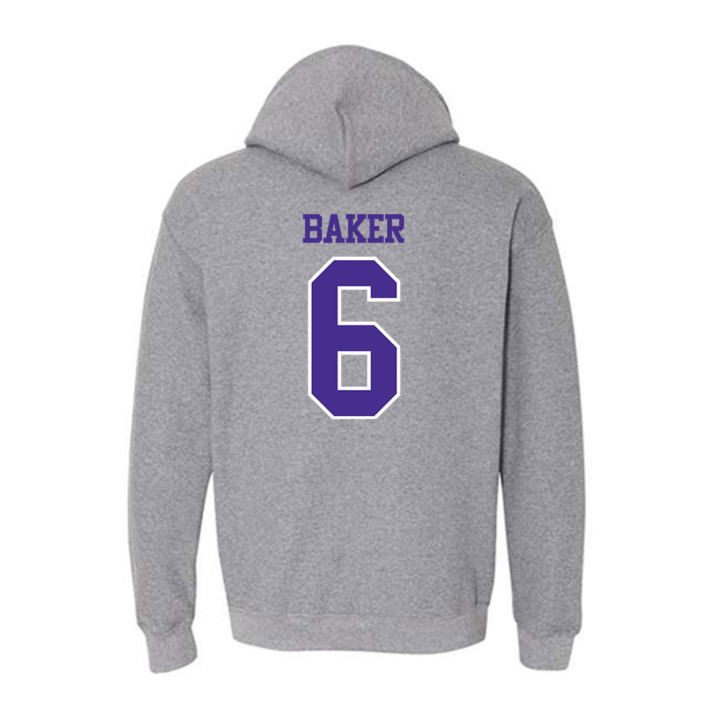 Sioux Falls - NCAA Men's Basketball : Josh Baker - Classic Shersey Hooded Sweatshirt-1