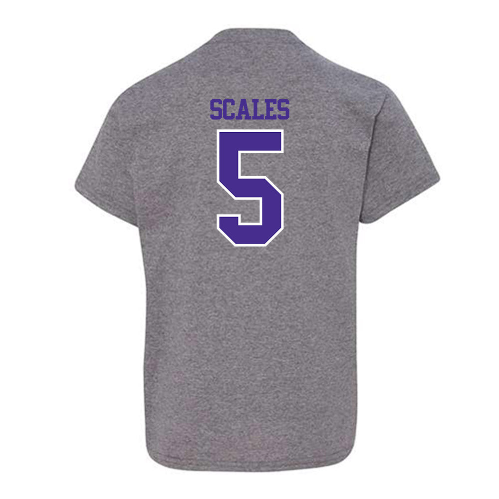 Sioux Falls - NCAA Men's Basketball : Kenji Scales - Classic Shersey Youth T-Shirt-1