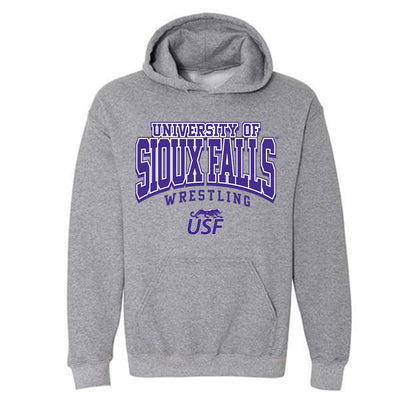 Sioux Falls - NCAA Wrestling : Luke Swanson - Classic Shersey Hooded Sweatshirt-0