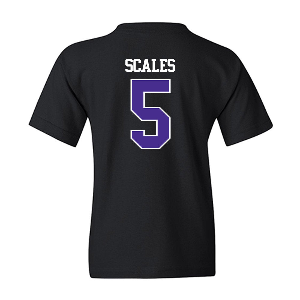 Sioux Falls - NCAA Men's Basketball : Kenji Scales - Classic Shersey Youth T-Shirt-1