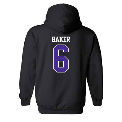 Sioux Falls - NCAA Men's Basketball : Josh Baker - Classic Shersey Hooded Sweatshirt-1